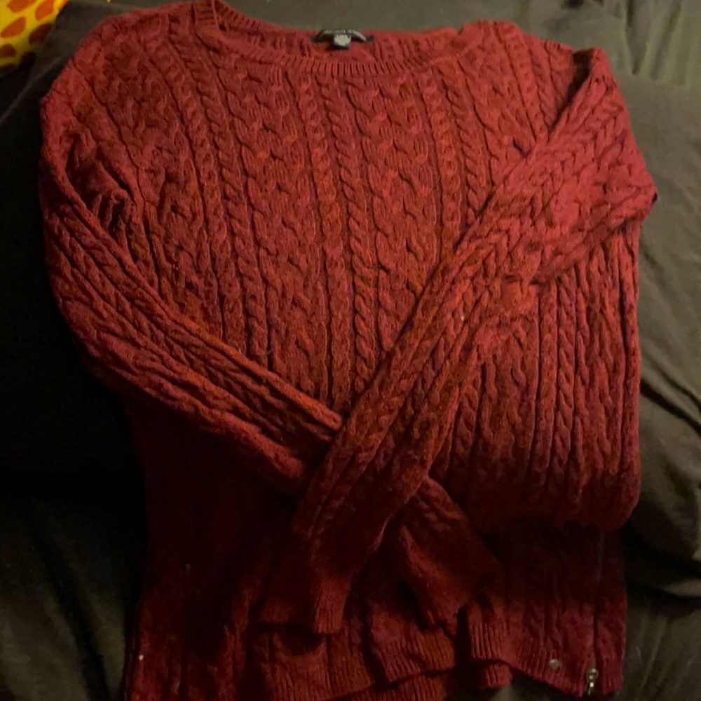 American Eagle sweater with side zippers size L